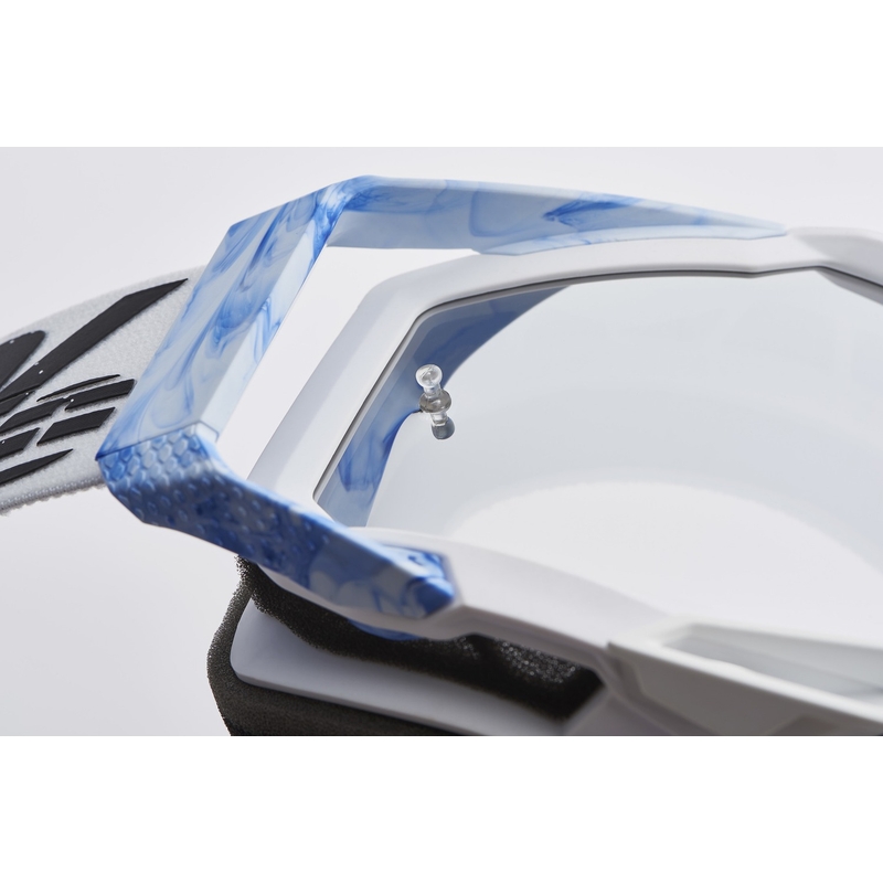 Motokrosové brýle 100% RACECRAFT Mixos stříbrné plexi