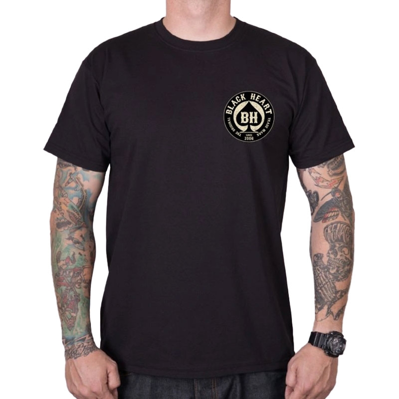 T-shirt Black Heart Chopper King μαύρο
