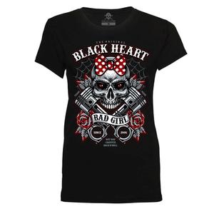 Γυναικείο T-shirt Black Heart Bell Piston T-shirt μαύρο