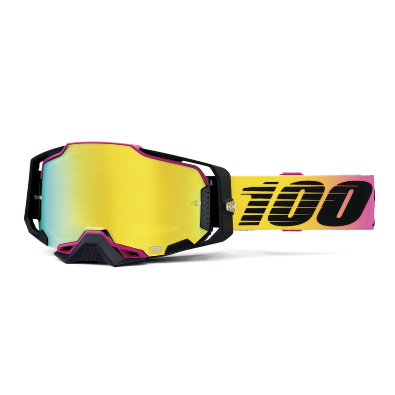 Γυαλιά motocross 100% ARMEGA 91 χρυσό plexi