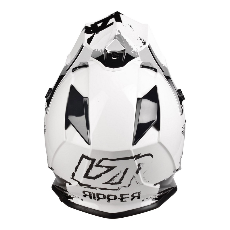 Motokrosová přilba Lazer OR-1 Ripper bílo-černá
