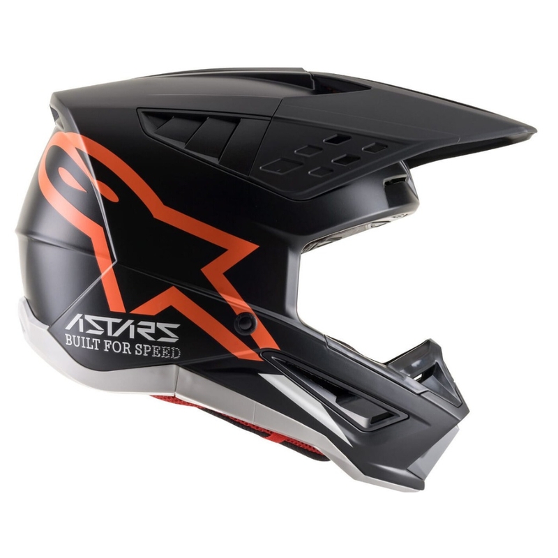 Motokrosová helma Alpinestars S-M5 Compass černo-fluo oranžová