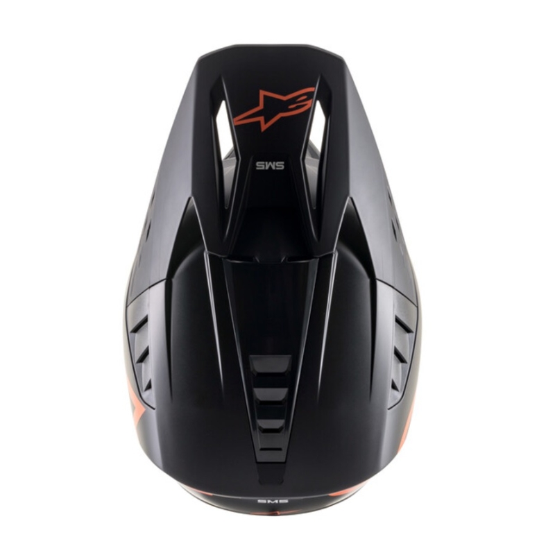 Motokrosová helma Alpinestars S-M5 Compass černo-fluo oranžová