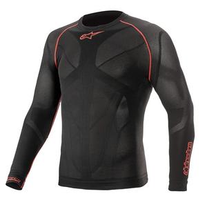 Alpinestars Ride Tech Summer μακρυμάνικο θερμικό πουκάμισο μαύρο και κόκκινο