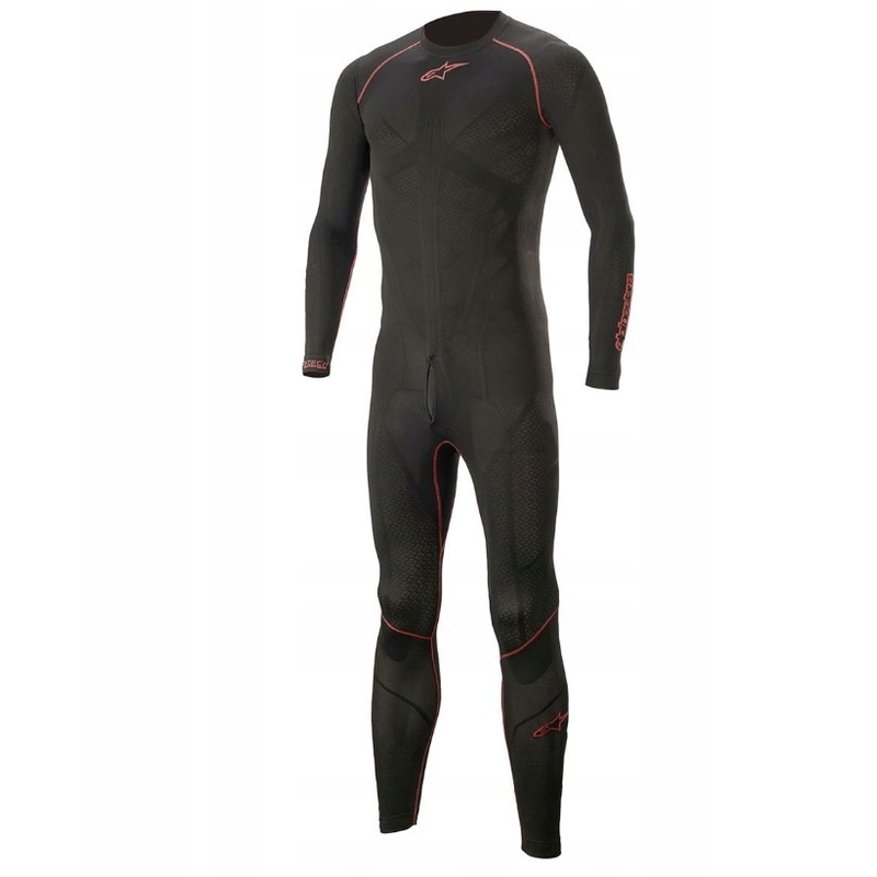 Alpinestars Ride Tech Lite 1 PC μαύρο και κόκκινο θερμικό κοστούμι