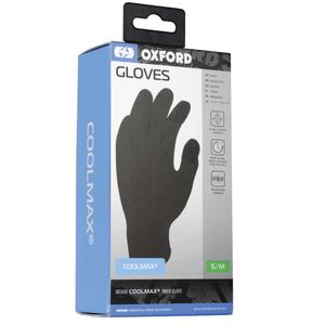 OXFORD Coolmax® ένθετα γαντιών μαύρο