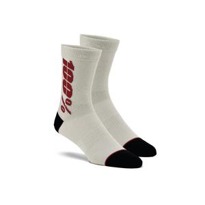 Κάλτσες 100% - ΗΠΑ Rythym Merino Wool silver-red