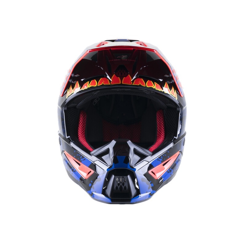 Alpinestars S-M5 Solar Flare Black-Blue-Fluo Red-Fluo Yellow Κράνος Motocross προσφορά