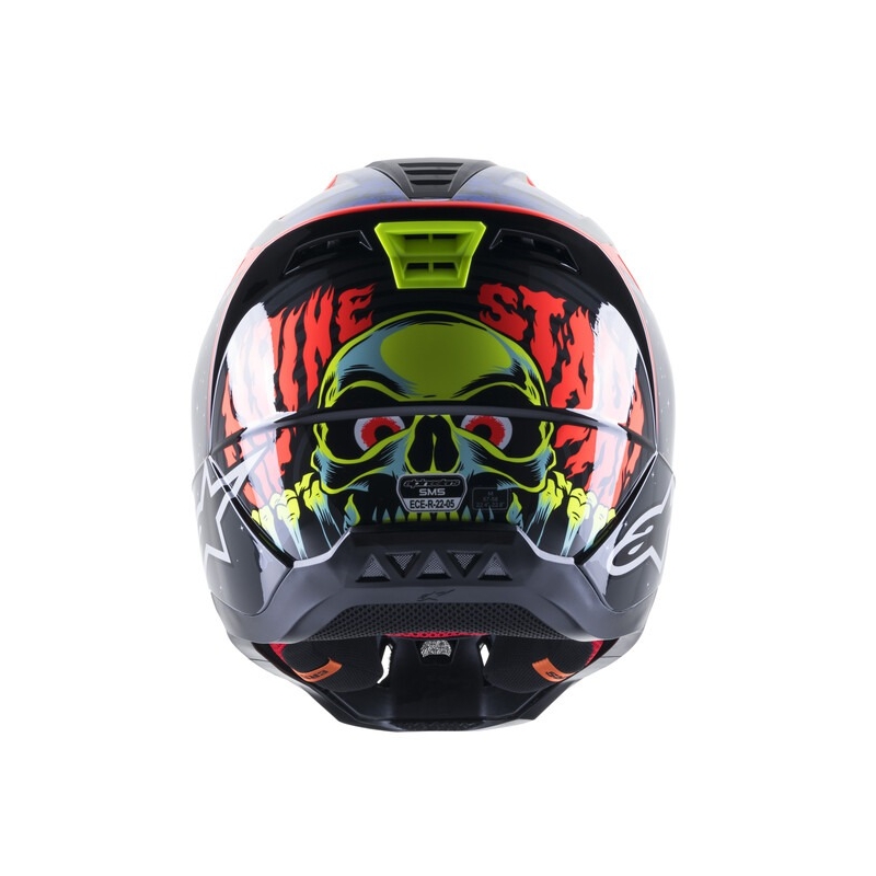 Alpinestars S-M5 Solar Flare Black-Blue-Fluo Red-Fluo Yellow Κράνος Motocross προσφορά