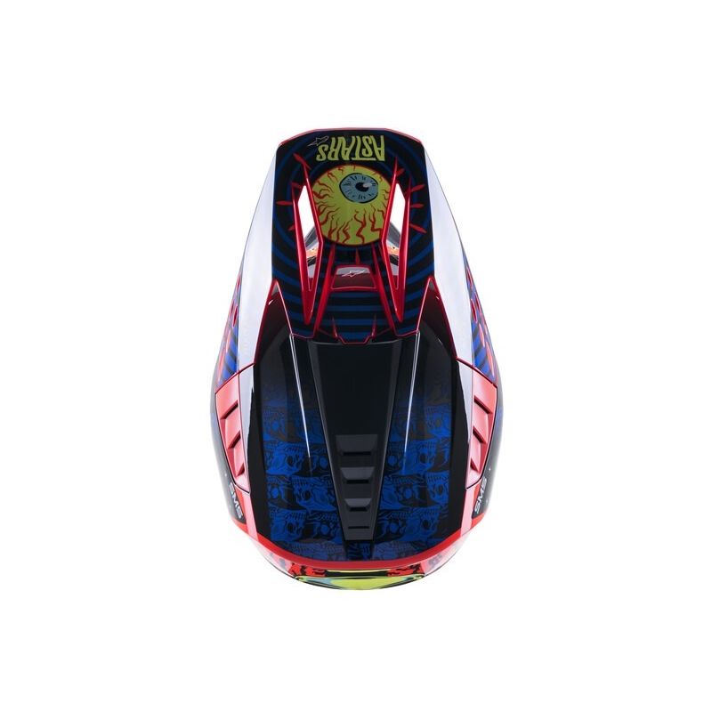 Alpinestars S-M5 Solar Flare Black-Blue-Fluo Red-Fluo Yellow Κράνος Motocross προσφορά
