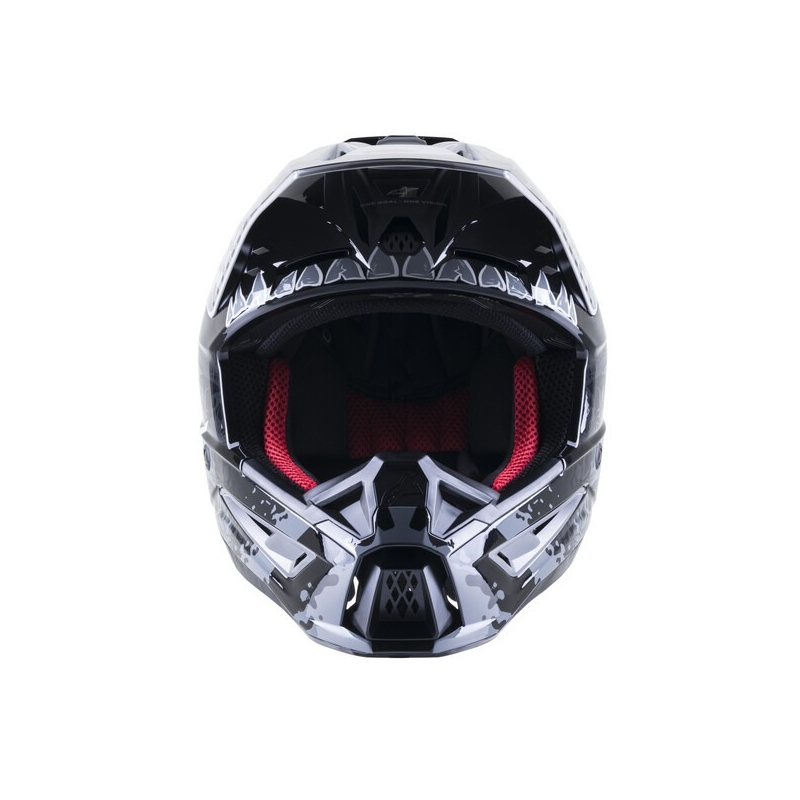 Motokrosová helma Alpinestars S-M5 Solar Flare černo-šedá výprodej