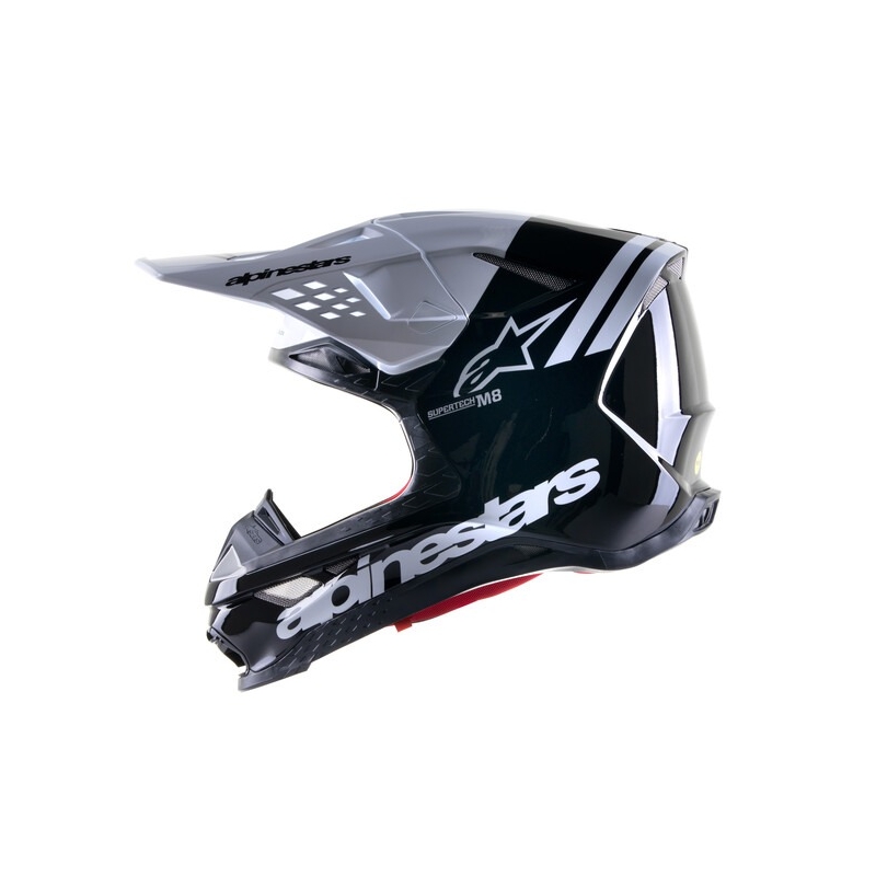 Alpinestars Supertech S-M8 Radium 2 Κράνος Motocross μαύρο και λευκό