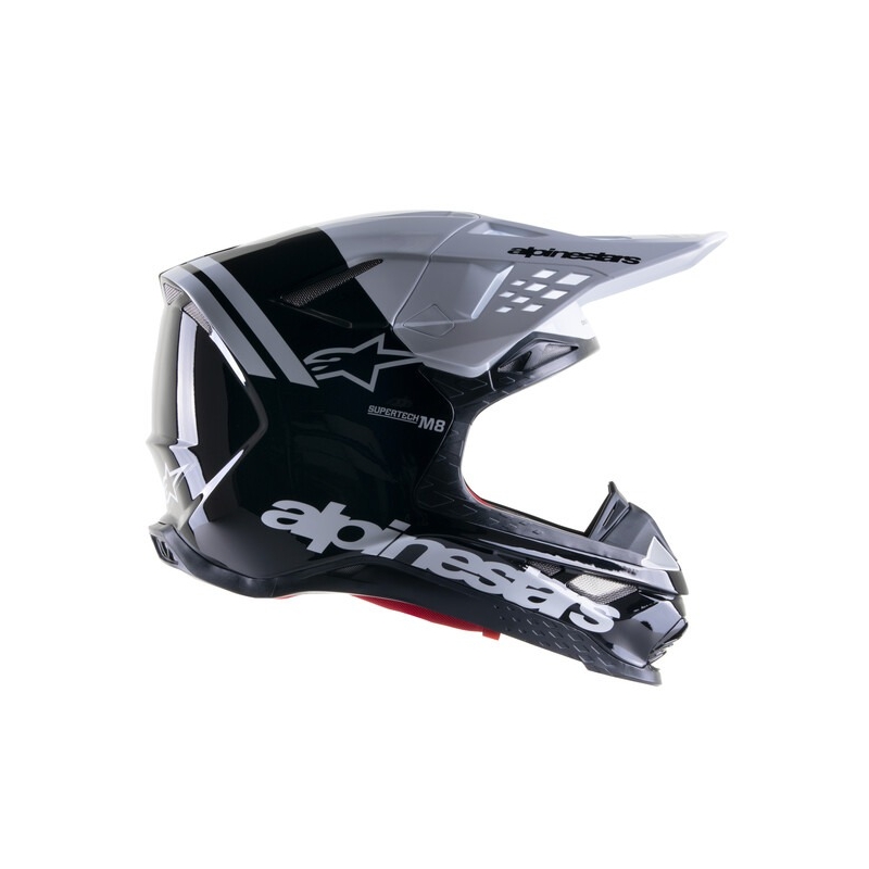Alpinestars Supertech S-M8 Radium 2 Κράνος Motocross μαύρο και λευκό