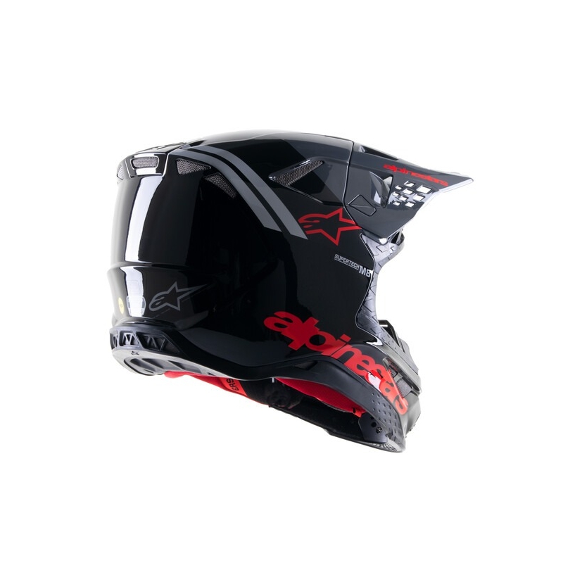Alpinestars Supertech S-M8 Radium 2 κράνος motocross μαύρο-γκρι-κόκκινο