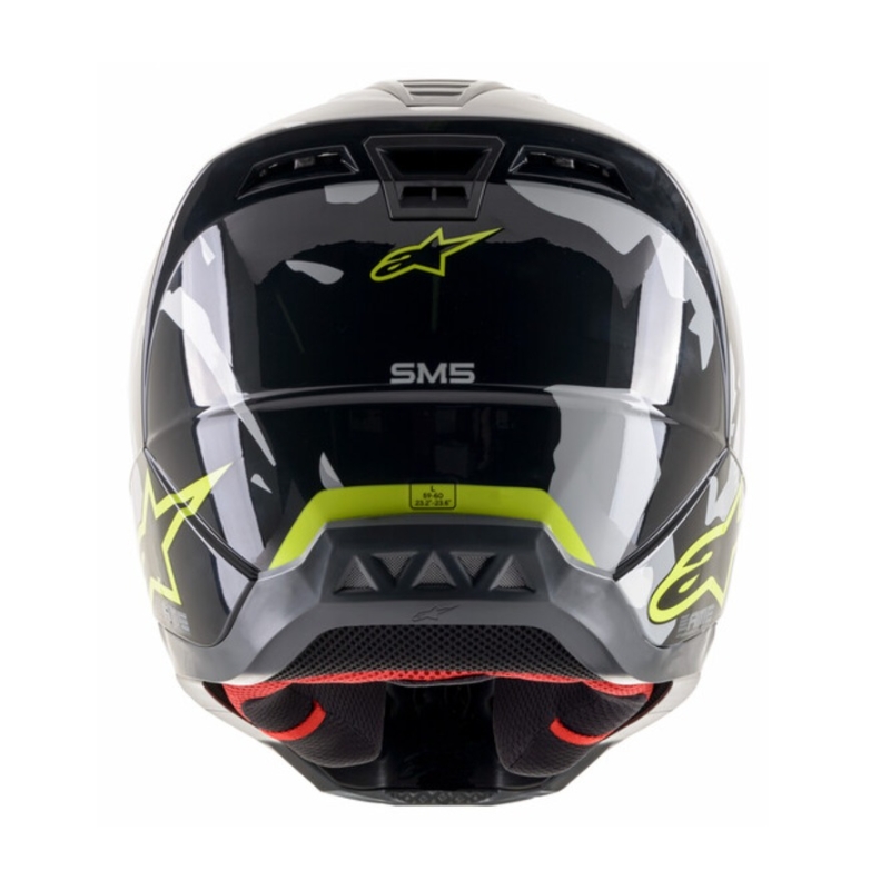 Alpinestars S-M5 Rover Motocross κράνος ανθρακί-fluo κίτρινο- γκρι καμουφλάζ
