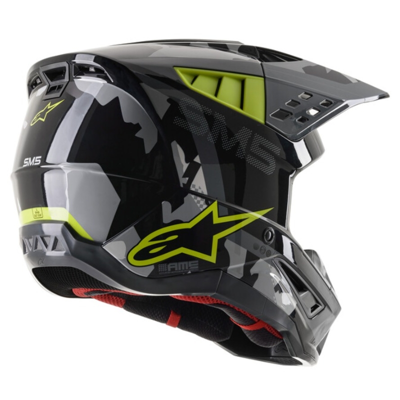 Alpinestars S-M5 Rover Motocross κράνος ανθρακί-fluo κίτρινο- γκρι καμουφλάζ