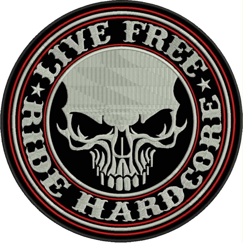 Patch Live free - Ride hardcore με κόκκινη λεπτομέρεια