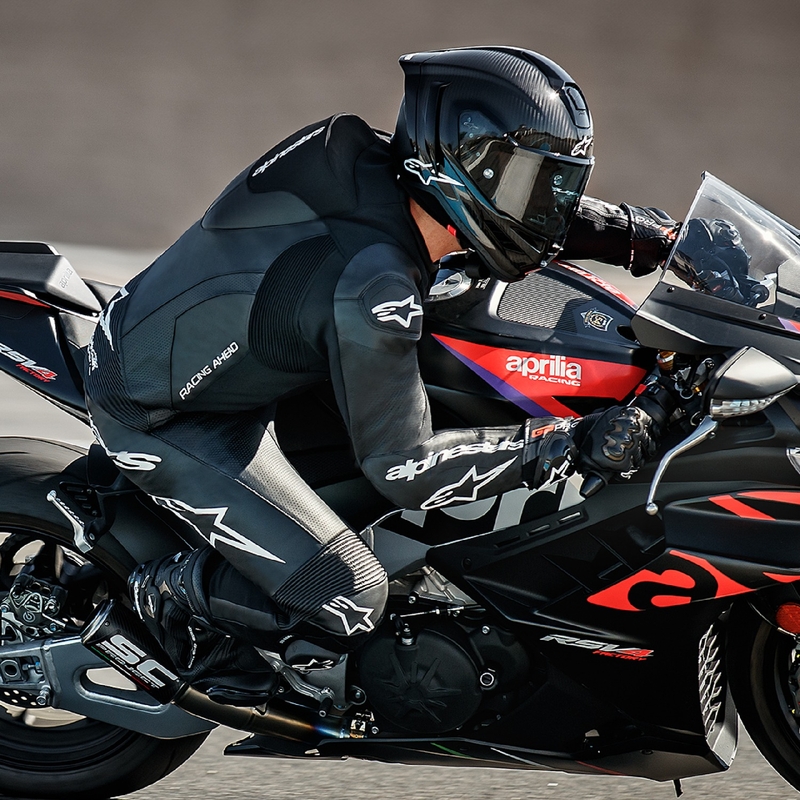 Alpinestars GP Force Lurv Μαύρη δερμάτινη φόρμα μοτοσικλέτας