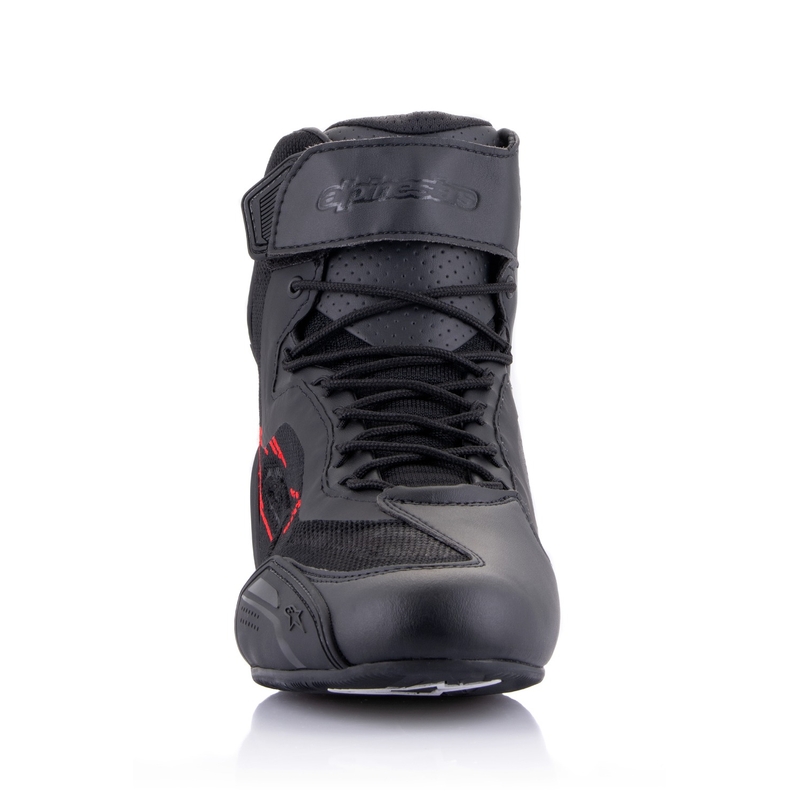 Alpinestars Faster-3 Rideknit Black-Dark Grey-Red μπότες μοτοσικλέτας