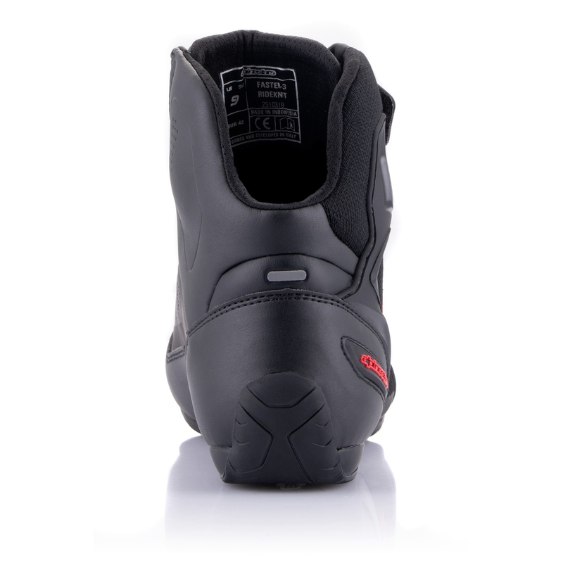 Alpinestars Faster-3 Rideknit Black-Dark Grey-Red μπότες μοτοσικλέτας