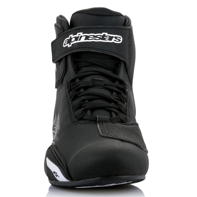 Alpinestars Sector Black and White Μπότες μοτοσικλέτας