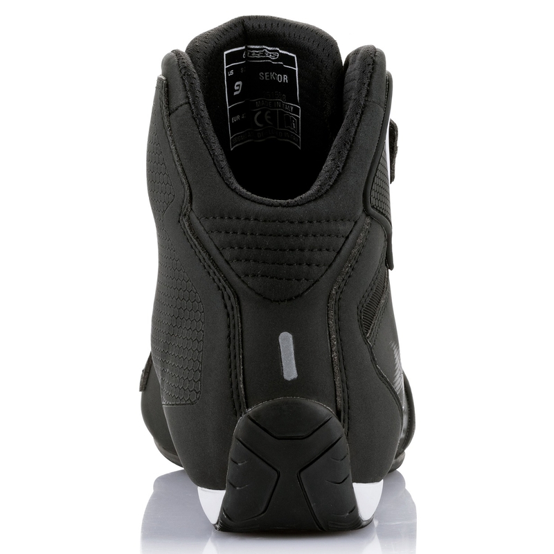 Alpinestars Sector Black and White Μπότες μοτοσικλέτας