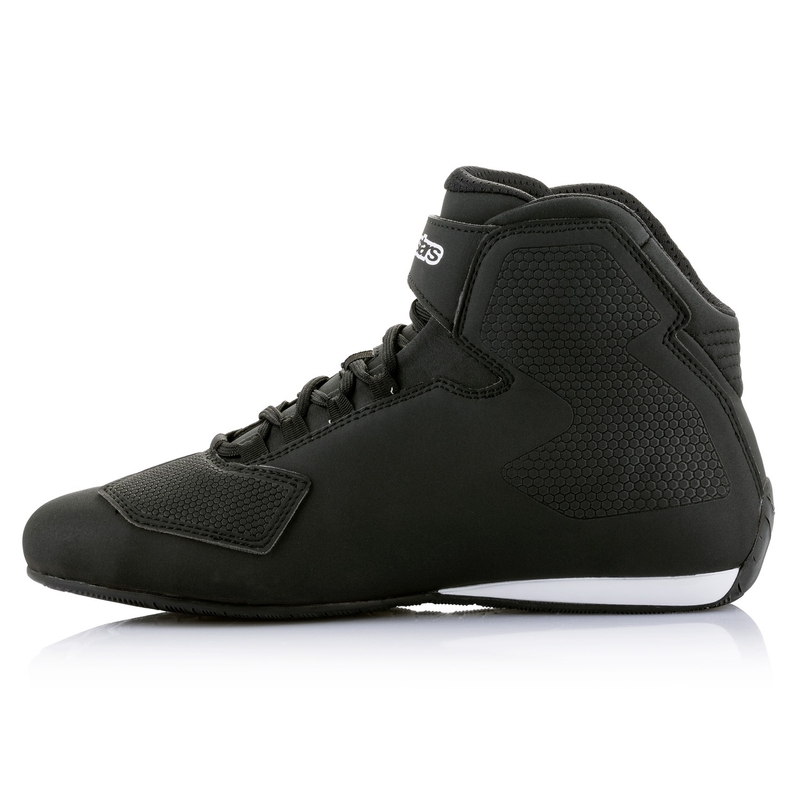 Alpinestars Sector Black and White Μπότες μοτοσικλέτας