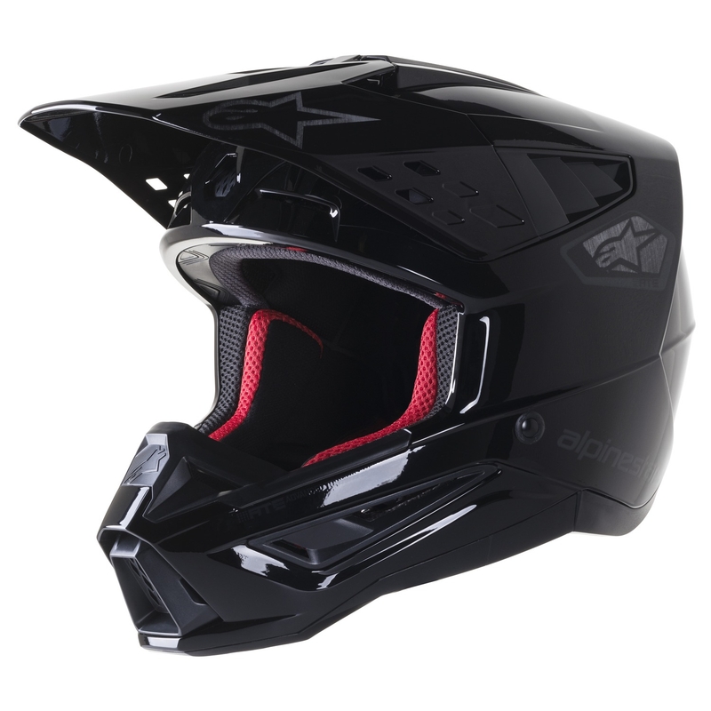 Alpinestars S-M5 Scout κράνος motocross μαύρο και ασημί