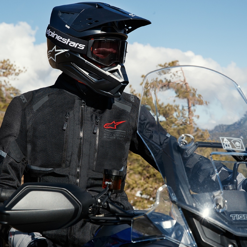 Μπουφάν μοτοσικλέτας Alpinestars Andes Drystar 2 μαύρο
