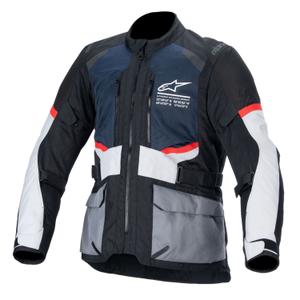 Alpinestars Andes Drystar Μπουφάν μοτοσικλέτας σκούρο μπλε-μαύρο-ανοιχτό γκρι 2024