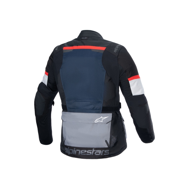 Μπουφάν μοτοσικλέτας Alpinestars Andes Drystar σκούρο μπλε-μαύρο-ανοιχτό γκρι