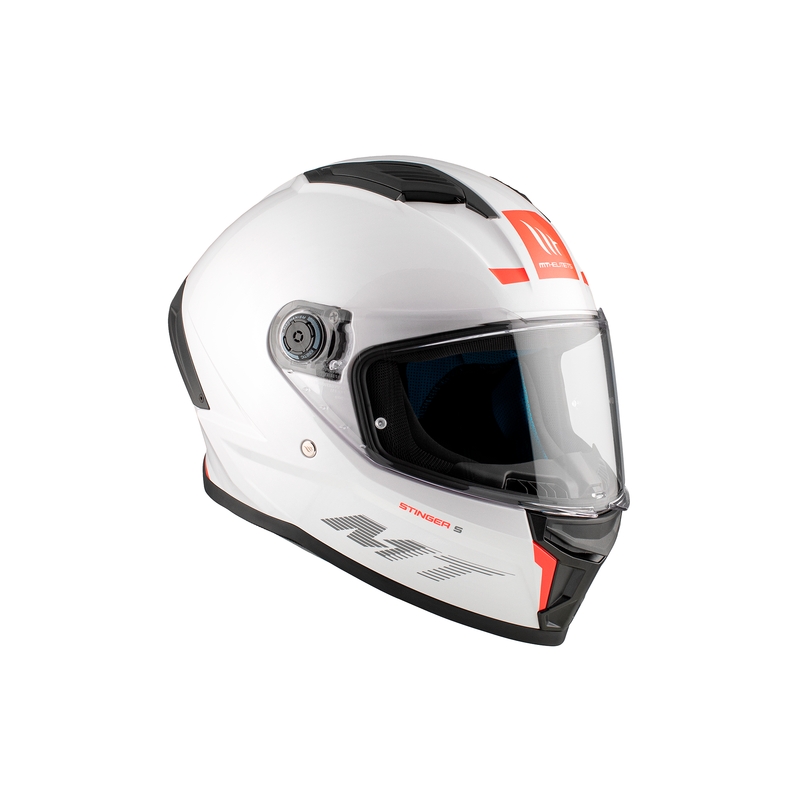 MT Stinger 2 Solid Gloss White Integral κράνος μοτοσικλέτας