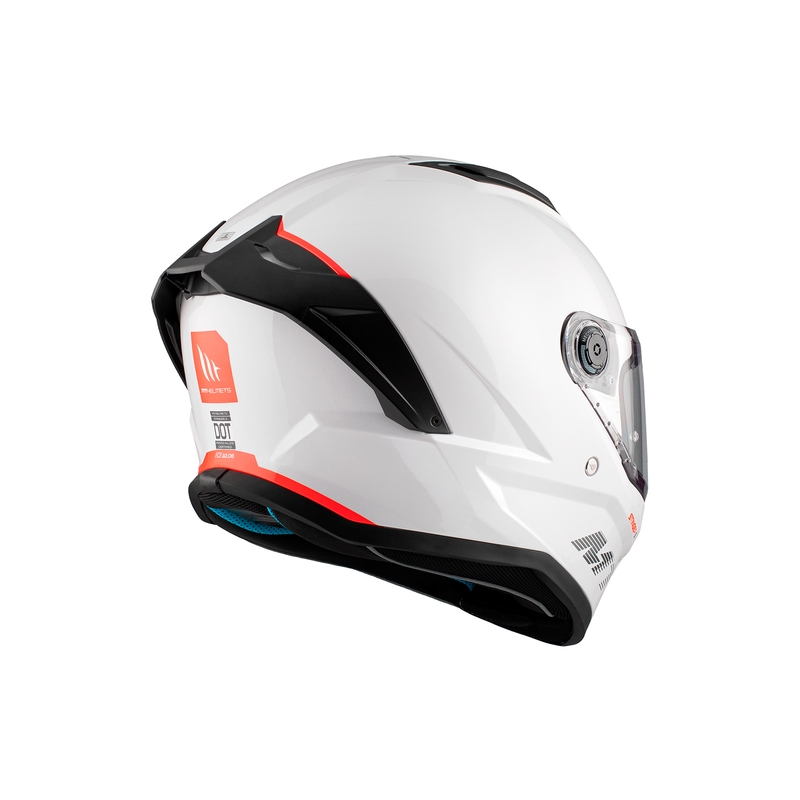 MT Stinger 2 Solid Gloss White Integral κράνος μοτοσικλέτας
