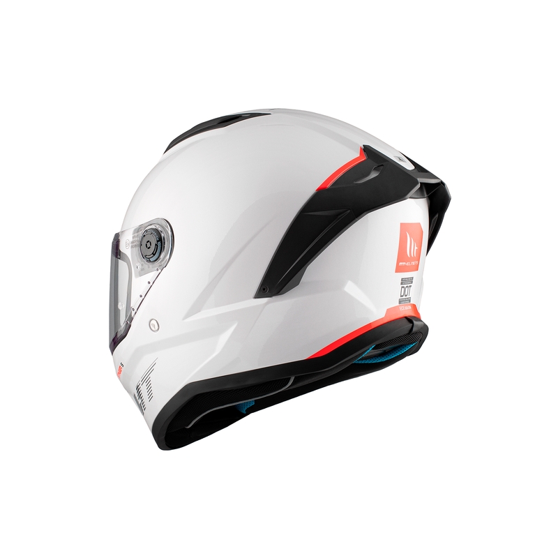 MT Stinger 2 Solid Gloss White Integral κράνος μοτοσικλέτας