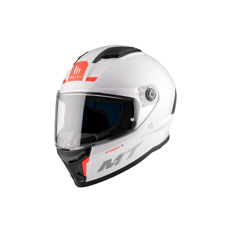 MT Stinger 2 Solid Gloss White Integral κράνος μοτοσικλέτας