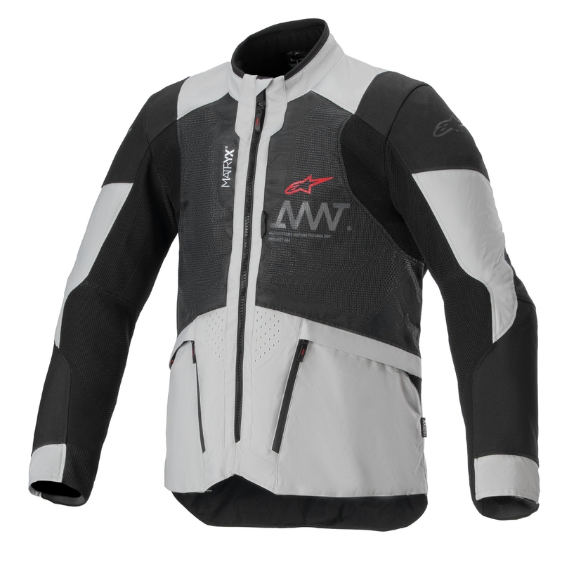 Μπουφάν μοτοσικλέτας Alpinestars Amt 7 Air ανοιχτό γκρι-μαύρο