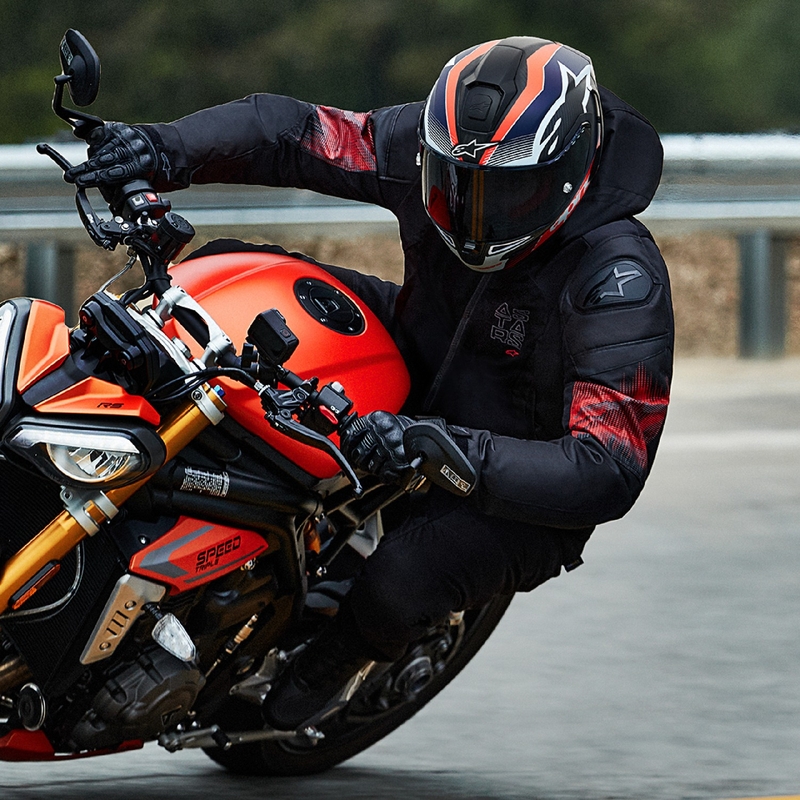Alpinestars Zaca Air Venom αδιάβροχο μαύρο/φλούο κόκκινο μπουφάν μοτοσικλέτας