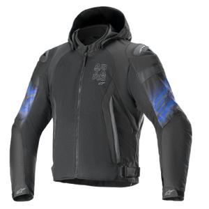 Alpinestars Zaca Air Venom αδιάβροχο μαύρο/μπλε μπουφάν μοτοσικλέτας
