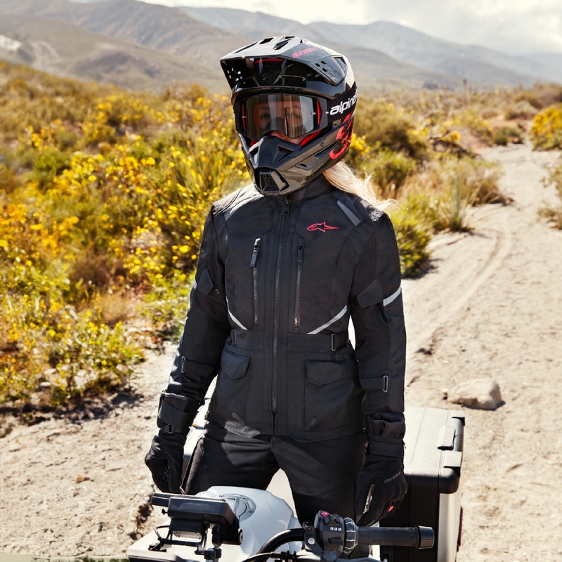 Alpinestars Stella Andes Air Drystar Γυναικείο μπουφάν μοτοσικλέτας Μαύρο