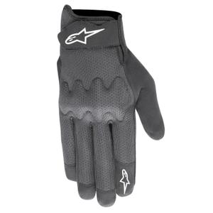 Alpinestars Stated Air Γάντια Μοτοσικλέτας Μαύρο και Ασημί