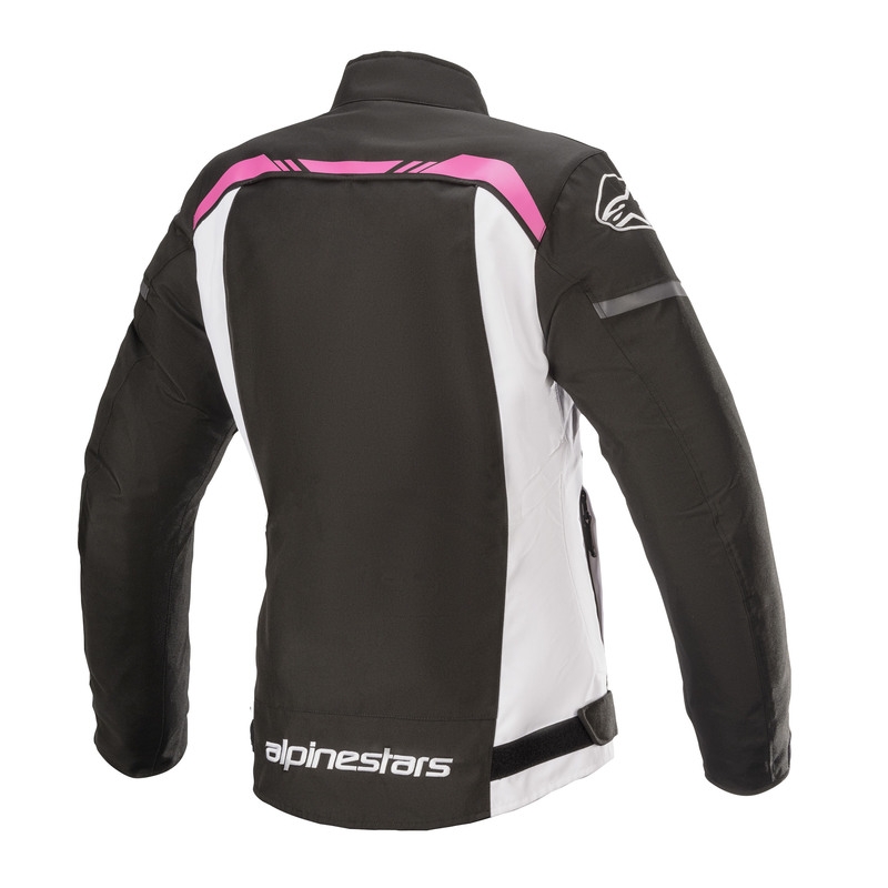 Alpinestars Stella T-SPS γυναικείο αδιάβροχο μπουφάν μοτοσικλέτας σε μαύρο, λευκό και ροζ χρώμα