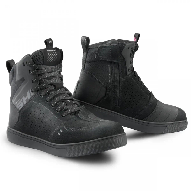 Γυναικείες μπότες μοτοσικλέτας Shima Rebel 2.0 Vent Black