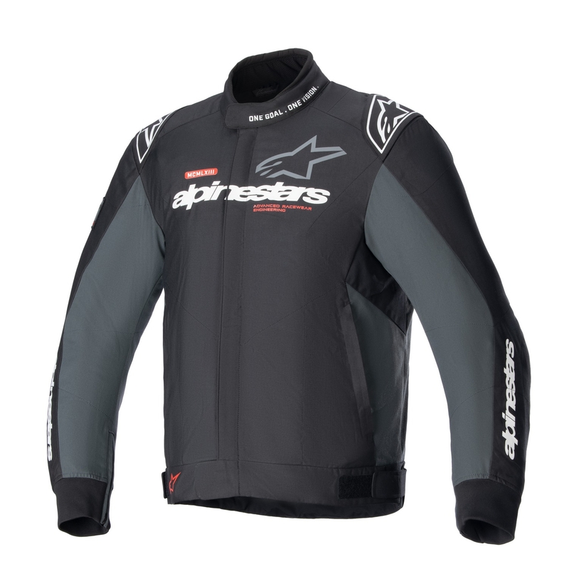 Alpinestars Monza Sport Μαύρο-γκρι-κόκκινο-λευκό μπουφάν μοτοσικλέτας