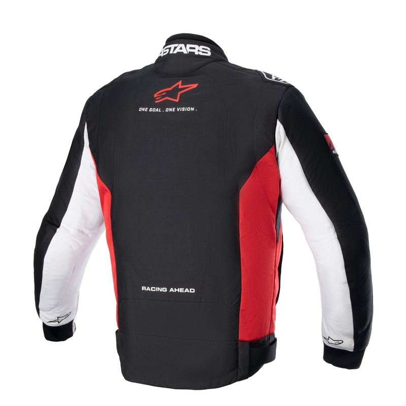 Alpinestars Monza Sport μαύρο, κόκκινο και λευκό μπουφάν μοτοσικλέτας