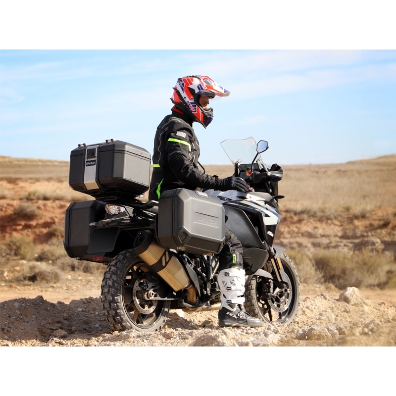 Θήκη αλουμινίου για μοτοσικλέτα SHAD Terra TR48 BLACK EDITION - II. ποιότητα