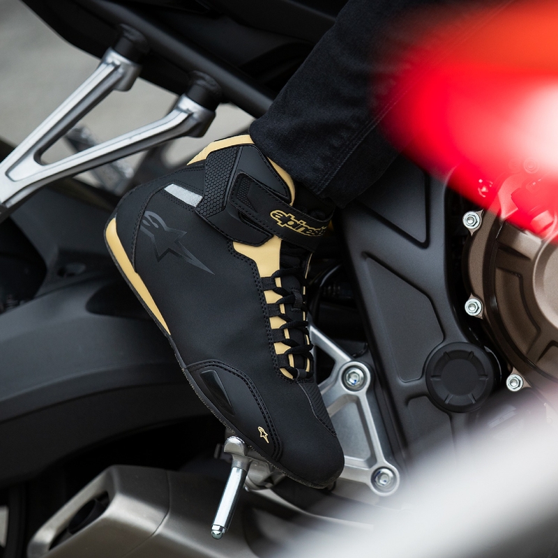 Alpinestars Stella Sector Black-Champagne Γυναικείες μπότες μοτοσικλέτας