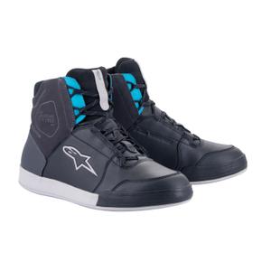 Alpinestars Stella Chrome Drystar Γυναικείες μπότες μοτοσικλέτας μαύρο γκρι μπλε