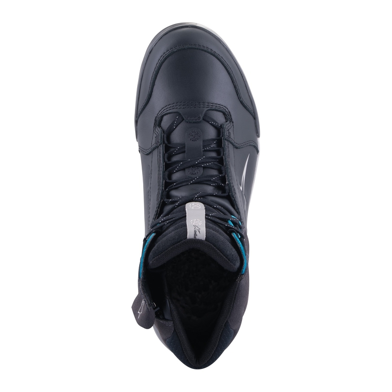 Alpinestars Stella Chrome Drystar Γυναικείες μπότες μοτοσικλέτας μαύρο γκρι μπλε