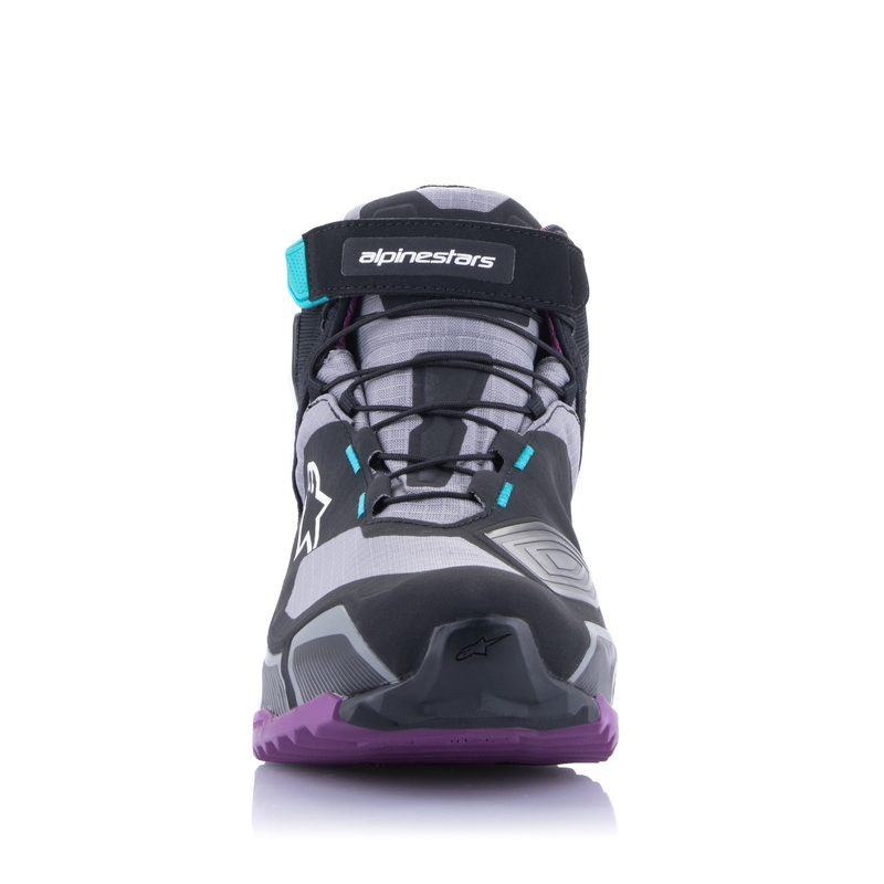 Alpinestars Γυναικείες μπότες μοτοσικλέτας Stella CR-X Drystar Black-Gray-Violet-Turquoise