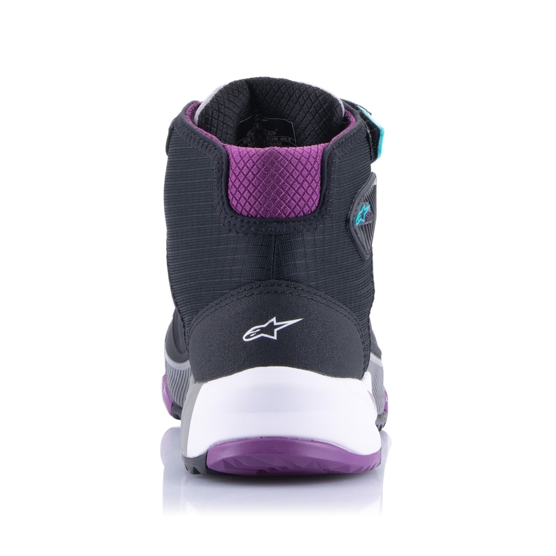 Alpinestars Γυναικείες μπότες μοτοσικλέτας Stella CR-X Drystar Black-Gray-Violet-Turquoise